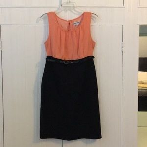 Peach and Black Dresd